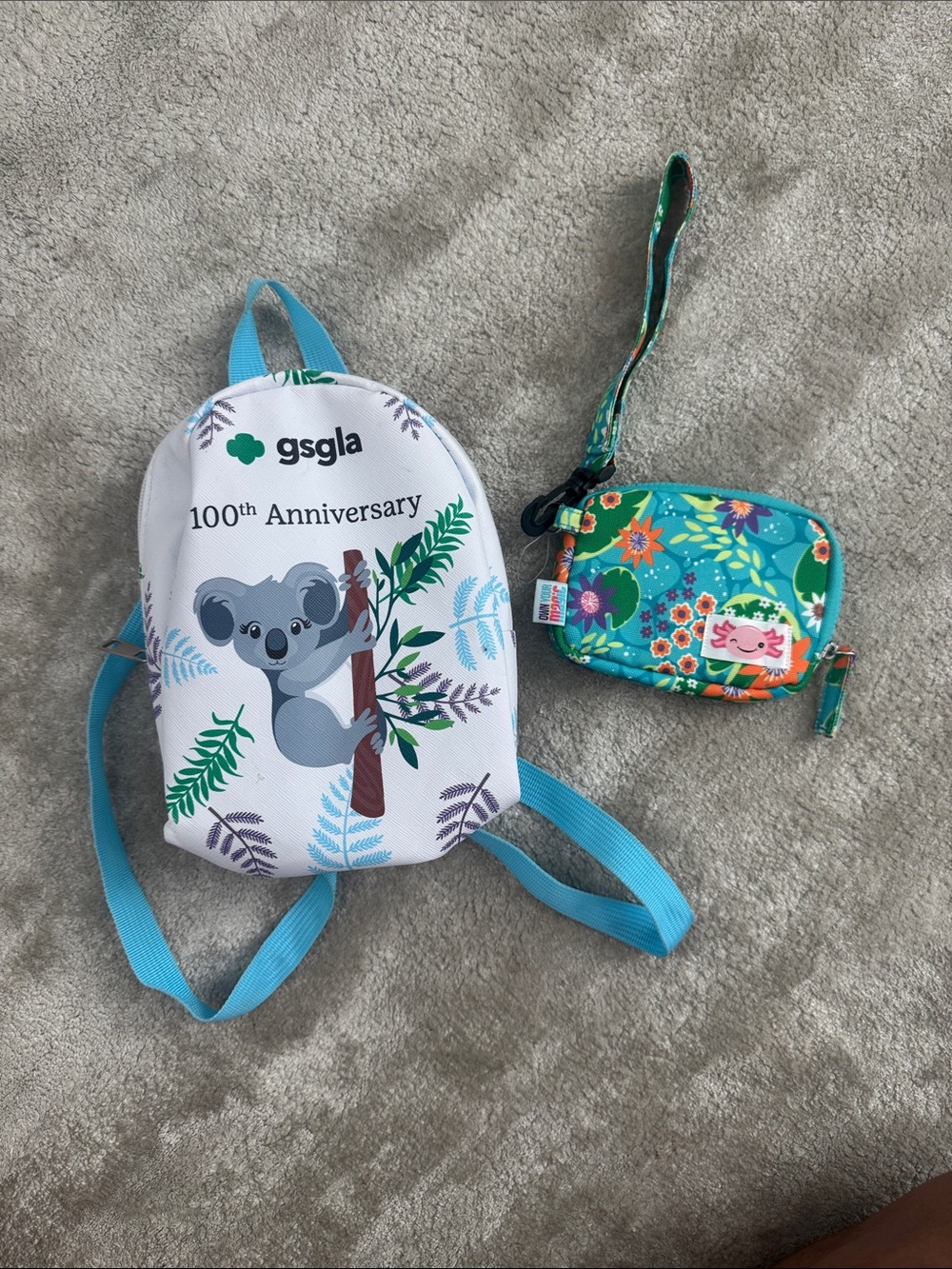 Girl Scouts Mini Kids Backpack & Wallet bundle